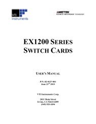 EX1200 SERIES SWITCH CARDS