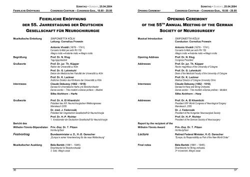 DGNC Programm 2004 - Deutsche Gesellschaft für Neurochirurgie ...