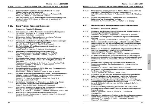 DGNC Programm 2004 - Deutsche Gesellschaft für Neurochirurgie ...