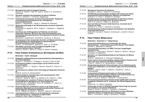 DGNC Programm 2004 - Deutsche Gesellschaft für Neurochirurgie ...