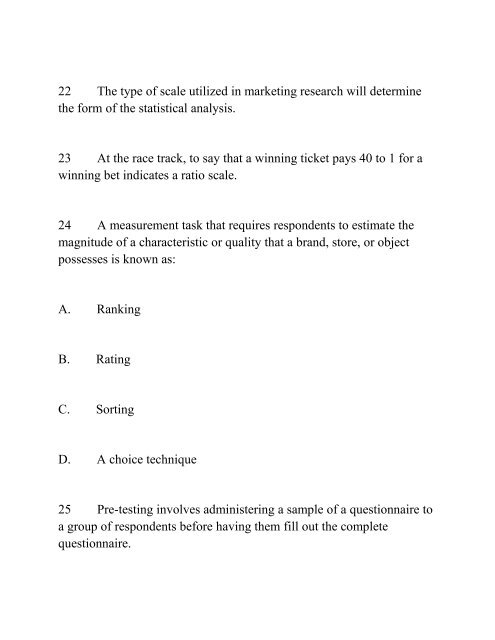 RES 320 Final Exam Guide