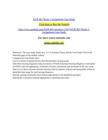 case study for student analysis comm/215 case study for student analysis comm/215