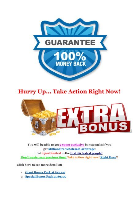 Millionaire Wholesale Arbitrage  review pro-$15900 bonuses (free)