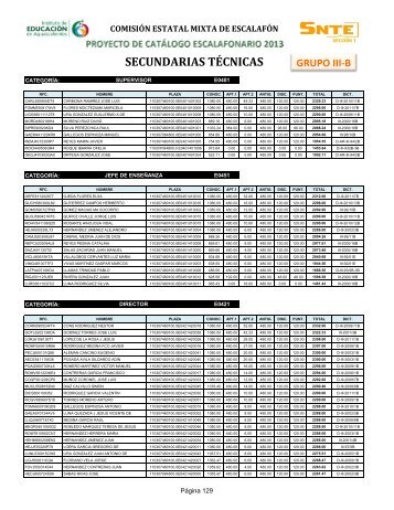 SECUNDARIAS TÉCNICAS