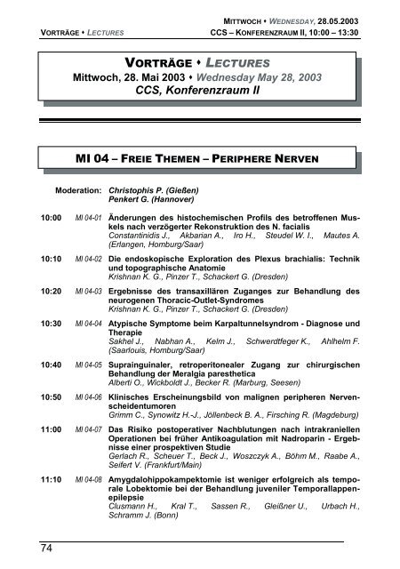 Herrn - Deutsche Gesellschaft für Neurochirurgie - DGNC