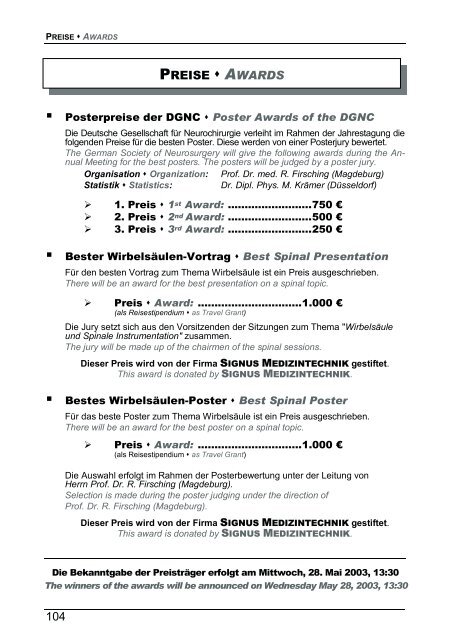 Herrn - Deutsche Gesellschaft für Neurochirurgie - DGNC