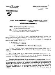 note d'information n°119 - douanes de côte d'ivoire