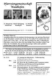 Pfarreiengemeinschaft Waidhofen - Musibuam.de