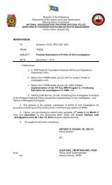 Periodic Submission of Profile of Unit Investigator dtd ... - PNP DIDM