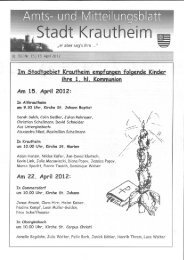 Amtsblatt vom 13.04.2012 - Stadt Krautheim