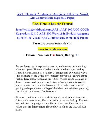 art 125 week 1 individual