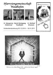 Kirchenanzeiger vom 05.12.2010 bis zum 16.01.2011 - Musibuam.de