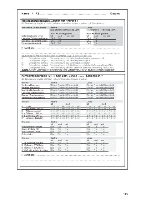 Interdisziplinäres Fachgespräch „Gonarthrose“ - Deutsche ...