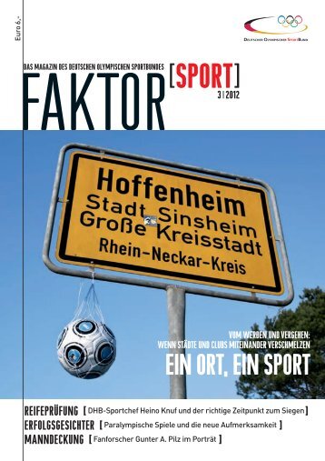 Faktor Sport - Der Deutsche Olympische Sportbund