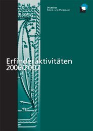 DPMA - Erfinderaktivitäten 2006/2007