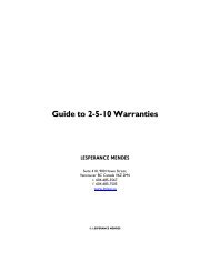 Guide to 2-5-10 Warranties