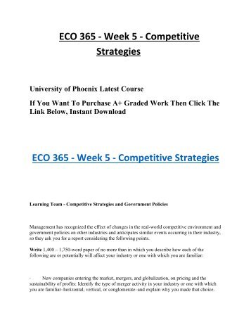 week 5 eco 365 team reflection paper Want to check out the complete paper visit eco 365 week 3 individual assignments eco 365 week 2 learning team reflection production and cost global competition eco 365 week 5 knowledge check eco 365 week 5. week 5 eco 365 team reflection paper Want to check out the complete paper visit eco 365 week 3 individual assignments eco 365 week 2 learning team reflection production and cost global competition eco 365 week 5 knowledge check eco 365 week 5.