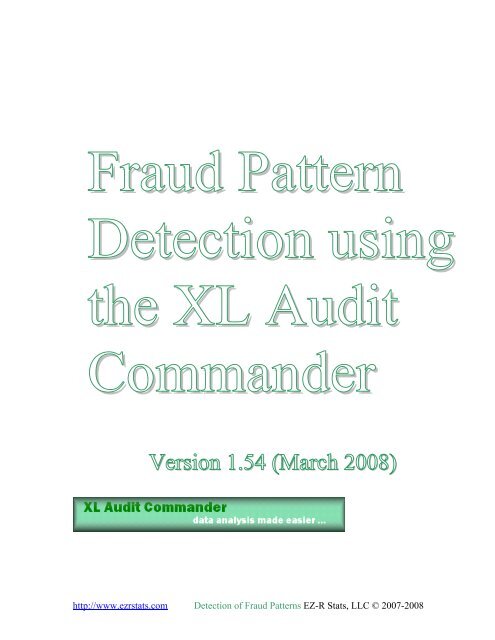 Detection using the XL Audit Commander