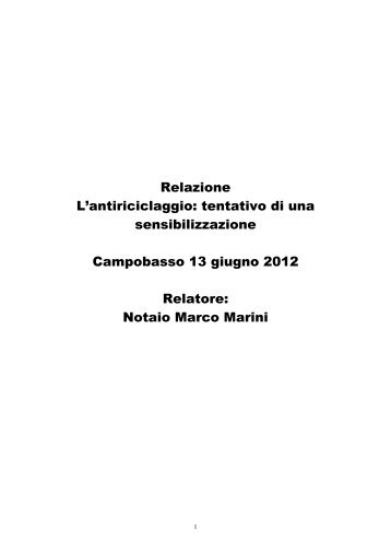 L'antiriciclaggio - notaio informatico Riccardo Ricciardi