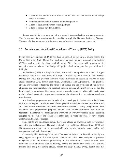 Education and Training in Ethiopia An Evaluation of Approaching EFA Goals