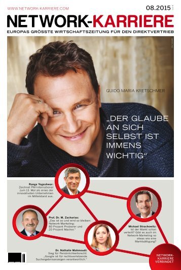 Network-Karriere / Ausgabe 08/15 - "Der Glaube an sich selbst ist immens wichtig"