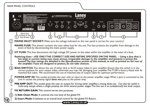 TI100 User Manual_2012_Black Cover__Issue 1.3.cdr - Laney