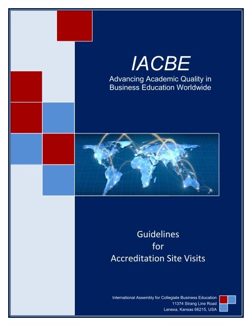 Guidelines for Accreditation Site Visits - IACBE