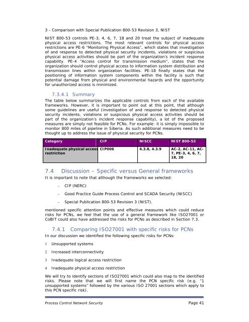 Process Control Network Security