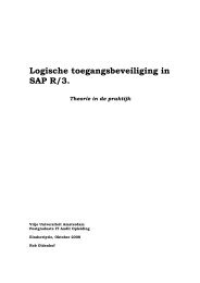 Logische toegangsbeveiliging in SAP R/3. - Vurore