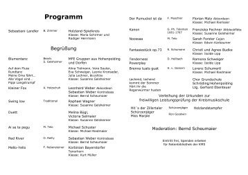 Programm - Kreismusikschule Erding