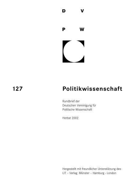 127 Politikwissenschaft - DVPW