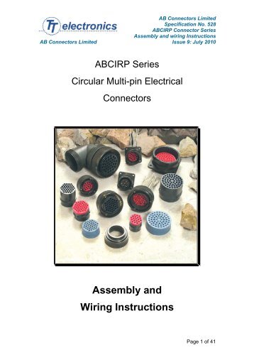 AB spec 528 issue 9 Assembly instructions - AB Connectors Ltd.