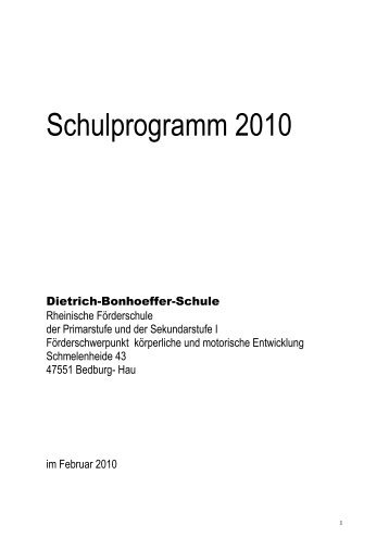 Schulprogramm 2010