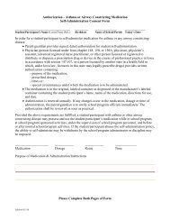 Asthma Consent Form