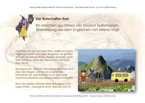 Der Botschafter-Esel Ein MÃ¤rchen aus Eritrea von Deyanit ... - Ent-ra