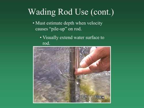 Measurement of Stream Discharge by Wading