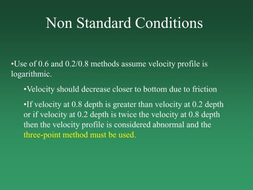 Measurement of Stream Discharge by Wading