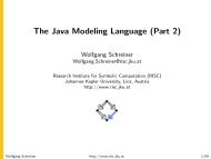 The Java Modeling Language (Part 2)
