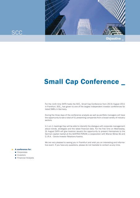 9th SCC_ Small Cap Conference - DVFA