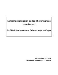 La Comercialización de las Microfinanzas y su Futuro