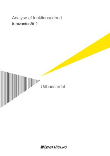 Analyse af funktionsudbud Udbudsrådet