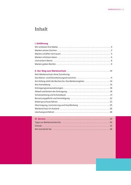 Marken - Eine Informationsbroschüre zum Markenschutz - DPMA