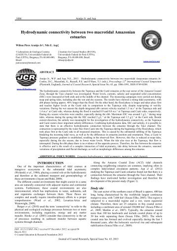 Hydrodynamic connectivity between two macrotidal Amazonian estuaries