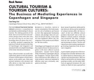 CULTURAL TOURISM & TOURISM CULTURES