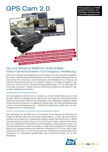 GPS Cam 2.0 Prospekt (D) - Dnt