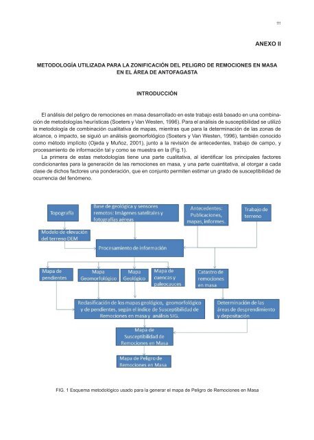 GEOLOGÍA PARA EL ORDENAMIENTO TERRITORIAL ÁREA DE ANTOFAGASTA