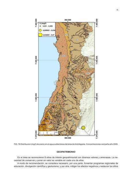 GEOLOGÍA PARA EL ORDENAMIENTO TERRITORIAL ÁREA DE ANTOFAGASTA