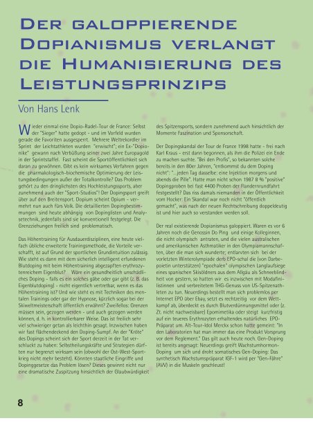 Zeitschrift des Deutschen Olympischen Sportbundes und der ...