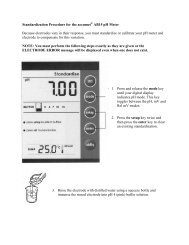 Standardization Procedure for the accumet AB15 pH Meter Because ...