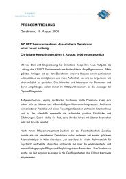 PRESSEMITTEILUNG - Azurit Gruppe